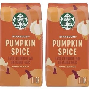 Starbucks Pumpkin Spice Limited Edition Light Roast Ground Coffee 2-Bags
